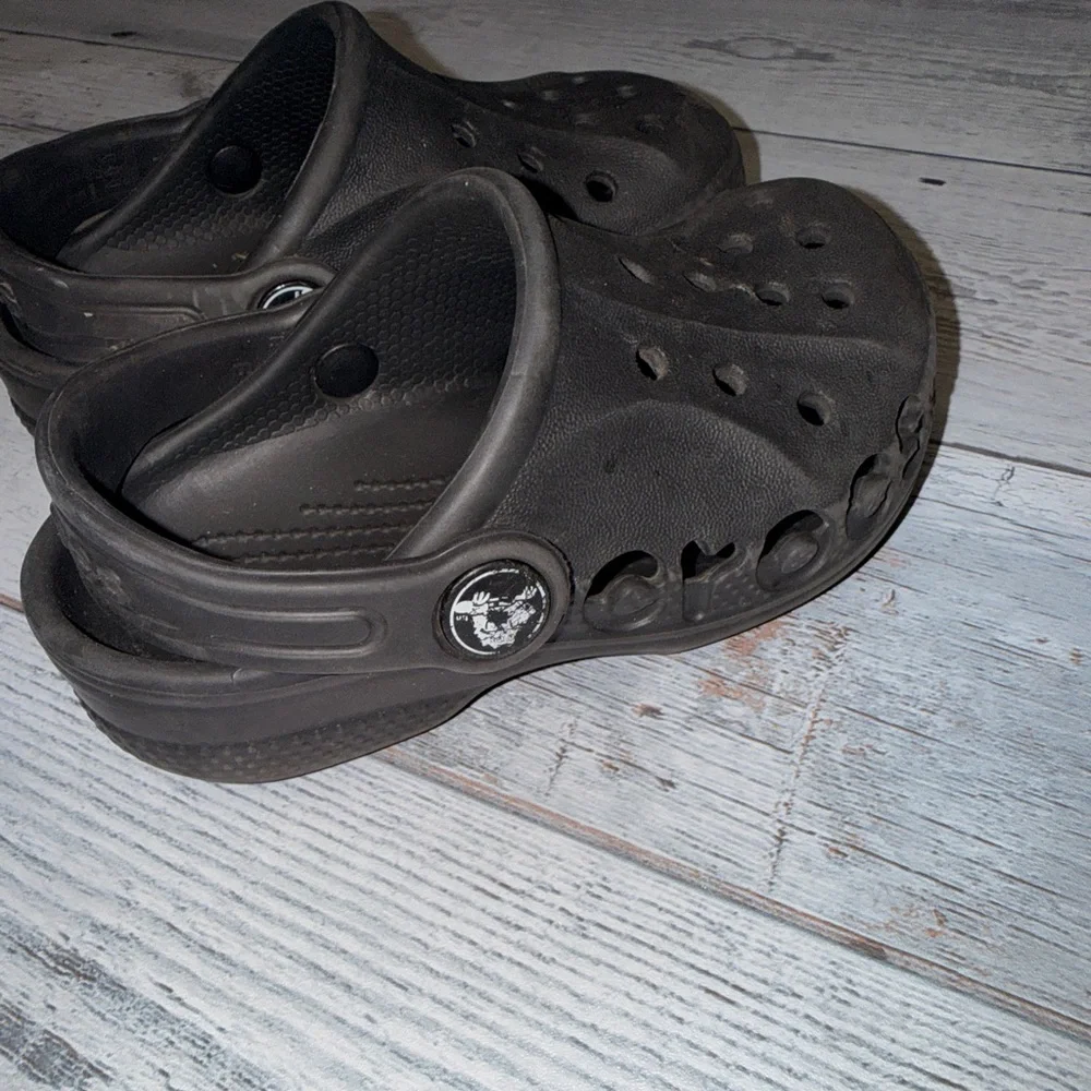 Kids Black Crocs